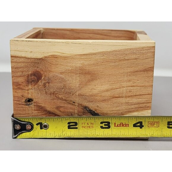 Handcrafted Rustic Mini Wooden Box Planter Holder/Crafts - Picture 10 of 12